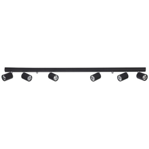 Lampa sufitowa EYE SPOT 6611 Nowodvorski Listwa 6 REGULOWANYCH TUB CZARNA