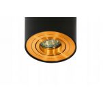Lampa sufitowa plafon BROSS 1 AZ2955 Azzardo Minimalistyczna techniczna tuba ruchome źródło światła czarno -złota - 2