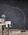 Lampa podłogowa TOGO AZ0021 Azzardo Marmurowa podstawa półokrągły abażur chrom - 2