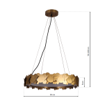 Lampa wisząca SOHO GOLD 24W LED MILAGRO ML6156  - 4