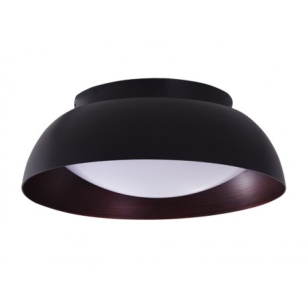 Lampa sufitowa plafon LENOX TOP 60 AZ3146 Azzardo Nowoczesna czarno/miedziana z wbudowanym LEDem