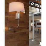 Lampa ścienna kinkiet AMADEO OVAL AZZARDO Elegancki klosz 2 źródła światła biała - 2