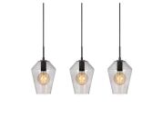 Lampa wisząca Retro 107132 Markslojd czarna klosze dymione - 2