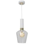 Lampa wisząca ROMA WHITE szklany klosz MILAGRO MLP6487 - 3