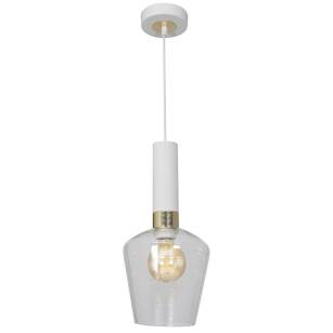 Lampa wisząca ROMA WHITE szklany klosz MILAGRO MLP6487