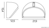 Kinkiet zewnętrzny WILLY 5284 B SU-MA ALUMINIOWY IP44 - 2