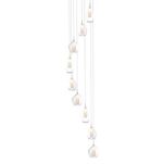 Lampa wisząca AMBER MILANO 9 Azzardo Ciekawa kompozycja szklane klosze clear / chrome - 3
