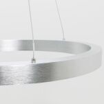 Elegancka lampa wisząca CARLO PL200910-400-SL Zuma Line Srebrna LED 40 cm - 4
