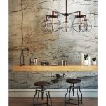Lampa sufitowa MANUFACTURE V 9738 Nowodvorski  Pięcioramienna industrialna  loftowa  - 2
