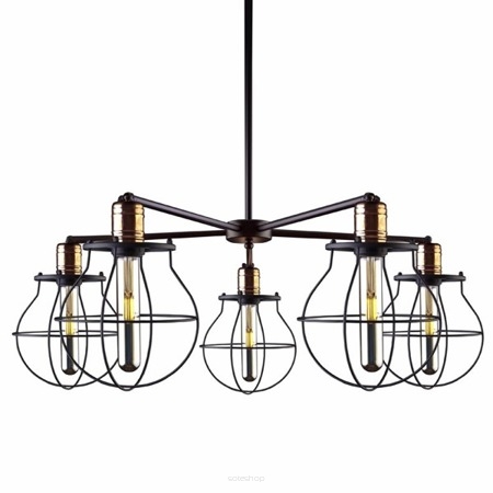 Lampa sufitowa MANUFACTURE V 9738 Nowodvorski  Pięcioramienna industrialna  loftowa 