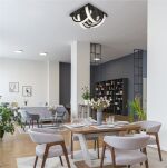 MX3274-4-3BCT TULA LAMPA SUFITOWA CZARNA/BLACK ZUMALINE - 4