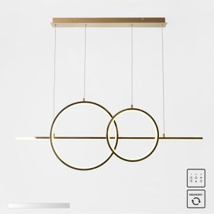MD7358-2A-3GT CHOLET LAMPA WISZĄCA ZŁOTA ZUMALINE
