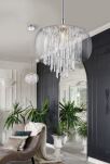 Lampa wisząca  REGO 1 AZ3081 Azzardo Elegancka i efektowna bogato zdobiona  - 2