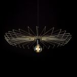 Lampa wisząca UMBRELLA 8873 Nowodvorski Zachwycająca oprawa z rozłożystą drucianą oprawą CZARNA - 2