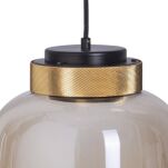 Lampa wisząca BOOM LED bursztynowo złota 25 cm  - 2