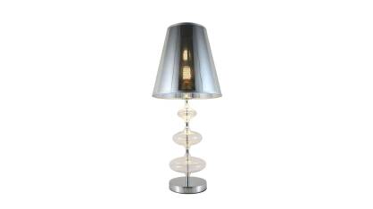 LAMPKA STOŁOWA NOCNA SREBRNA VENEZIANA LUMINA DECO LDT 1113-1 (SL)