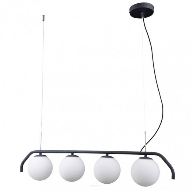 Lampa wisząca CARIMI PND-3300-4-BK Italux ATR DECO białe kule