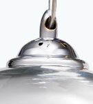 Lampa wisząca SILVER BALL 40 AZ0734 Azzardo Oryginalna i nietypowa klosz ze szkła w kolorze chromu i transparentnego - 4
