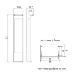 Lampa ogrodowa stojąca ROTA RT-780 SU-MA REGULOWANA NOWOCZESNA IP54 - 5