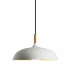 Lampa wisząca SAUCER biała 45 cm snadynawska minimalistyczna - 2