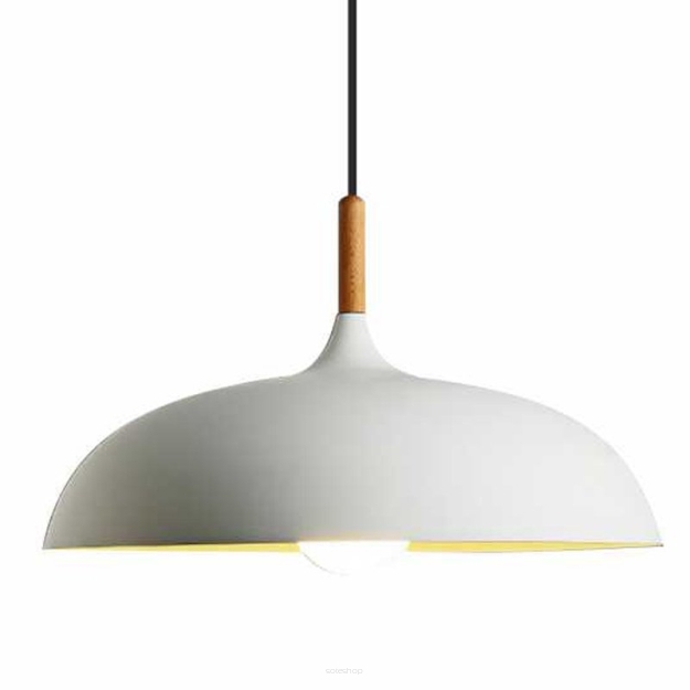 Lampa wisząca SAUCER biała 45 cm snadynawska minimalistyczna