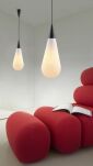 Lampa wisząca CADERA AZ3165 Azzardo Nowoczesna biała w kształcie kropelki deszczu  - 2