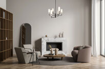 Lampa wisząca Santos PND-95331-6-BK Italux - 2