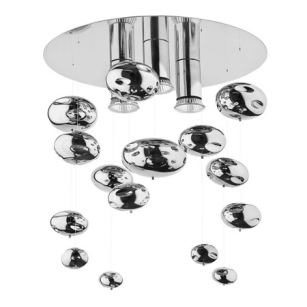 Lampa sufitowa SALVA C 5424 Nowodvorski Nietypowa średnica 35 cm CHROME