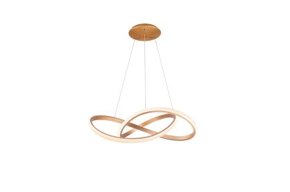 Lampa wisząca INFINITY 80 CCT BK + REMOTE CONTROL GOLD złoty Azzardo AZ5097