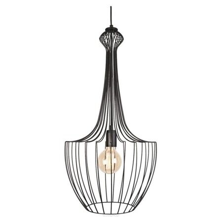 Lampa wisząca LUKSOR BLACK S 8851 Nowodvorski Retro industrial loft druciany klosz czarny