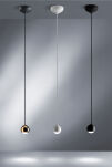 Lampa wisząca SHALLOW 0054.30.NE Vivida International Czarna kula 8 cm LED - 3