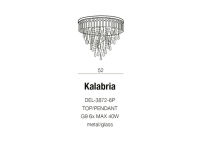 Lampa sufitowa/Plafon KALABRIA AZ2108 Azzardo Zachwycająca, efektownie rozpraszająca światło dzięki kryształkom - 4