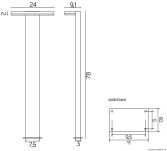 Lampa ogrodowa stojąca FLER 17602-780 DG SU-MA TECHNICZNA NOWOCZESNA 78 CM - 4