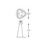 MD3888-1L-3BCT GETAFE LAMPA WISZĄCA CZARNY CHROM/BLACK CHROME ZUMALINE - 4