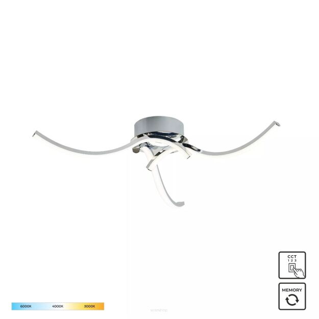 20023-3CCH FOCUS LAMPA SUFITOWA CHROM ZUMALINE