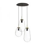 Lampa wisząca Pear III 3xE27 czarno/mosiężna 7794 - 2