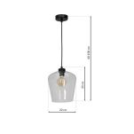 Lampa wisząca SANTIAGO CLEAR 1xE27 MLP6605  - 2