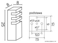Lampa stojąca słupek ogrodowy RADO 3 AL SU-MA 25 cm srebrny - 4