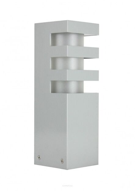 Lampa stojąca słupek ogrodowy RADO 3 AL SU-MA 25 cm srebrny