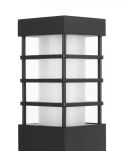 Lampa stojąca słupek ogrodowy RADO II 2 BL SU-MA 50 cm wysokości czarny - 5