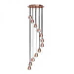 Lampa wisząca BAG 0053.33.OR Vivida International Imponująca różowe złoto - 2