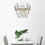 Lampa wisząca QUASAR P0506-05A-F4AC Efektowna dekoracyjna z kryształkami - 2