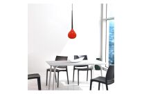 Lampa wisząca AGA 1 AZ1063 Azzardo Nowoczesny klosz ze szkła czerwono-czarna - 2