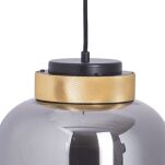 Lampa wisząca BOOM LED szaro złota 25 cm  - 2