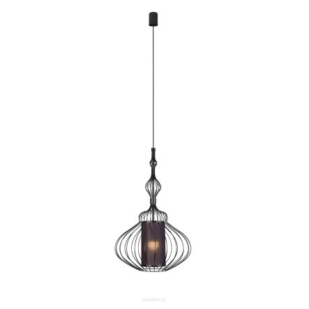 Lampa wisząca czarna Abi M E27 czarna Ø41cm 8866