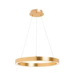 Elegancka lampa wisząca CARLO Zuma Line Pierścień 50 cm złoty szczotkowany LED  - 5