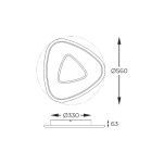 MX3888-1-3WBCT GETAFE LAMPA SUFITOWA BIAŁO-CZARNY CHROM/ WHITE-BLACK CHROME ZUMALINE - 4