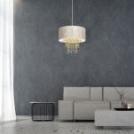 Lampa wisząca ALMERIA WHITE/GOLD MILAGRO MLP6446  - 3