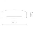 Plafon Turda 3xE27 szary Ø50 8953 - 2