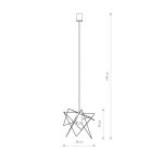 Lampa wisząca Gstar GU10 czarna 7795 - 2